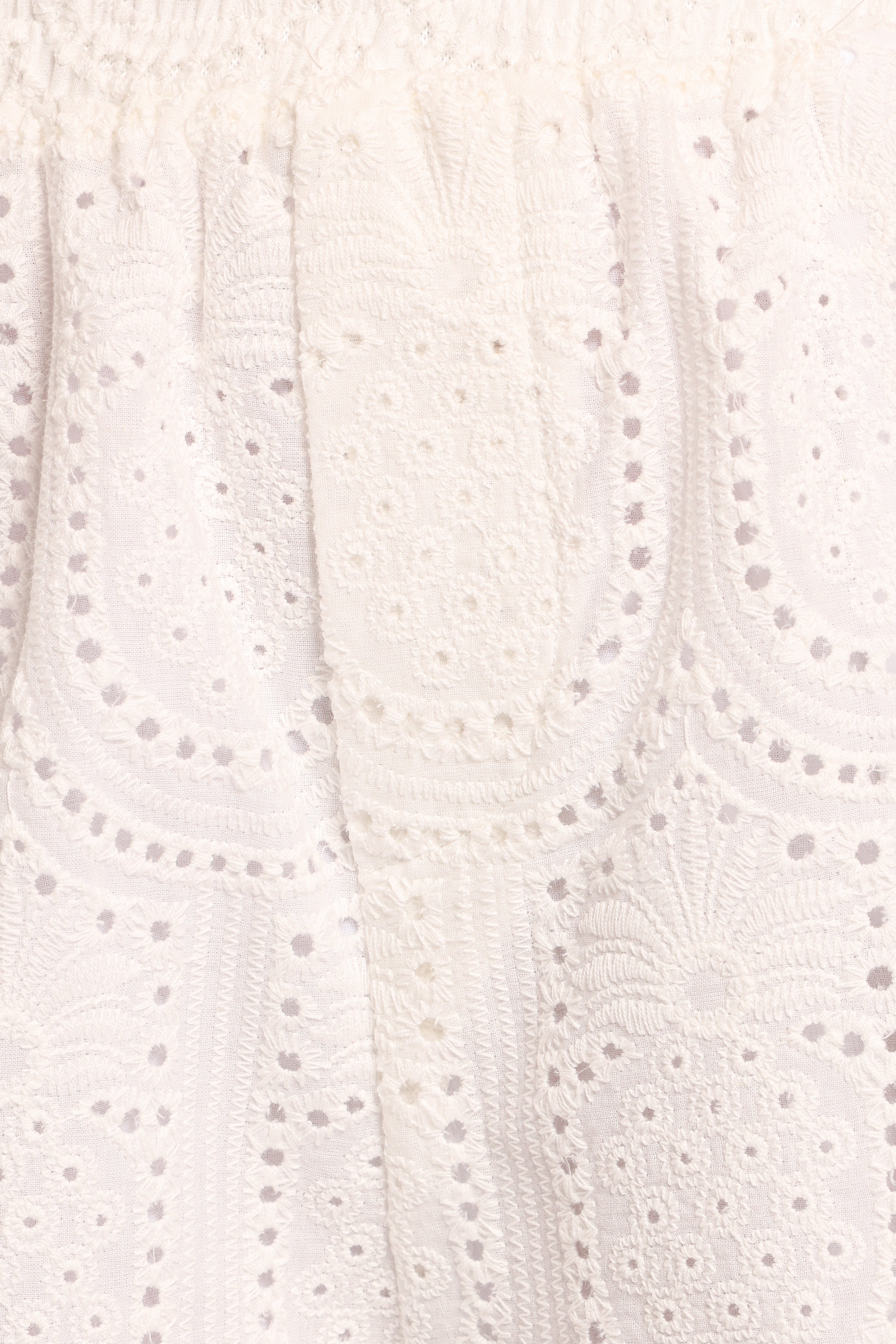 Women's White Cotton Arabella High-Rise Shorts