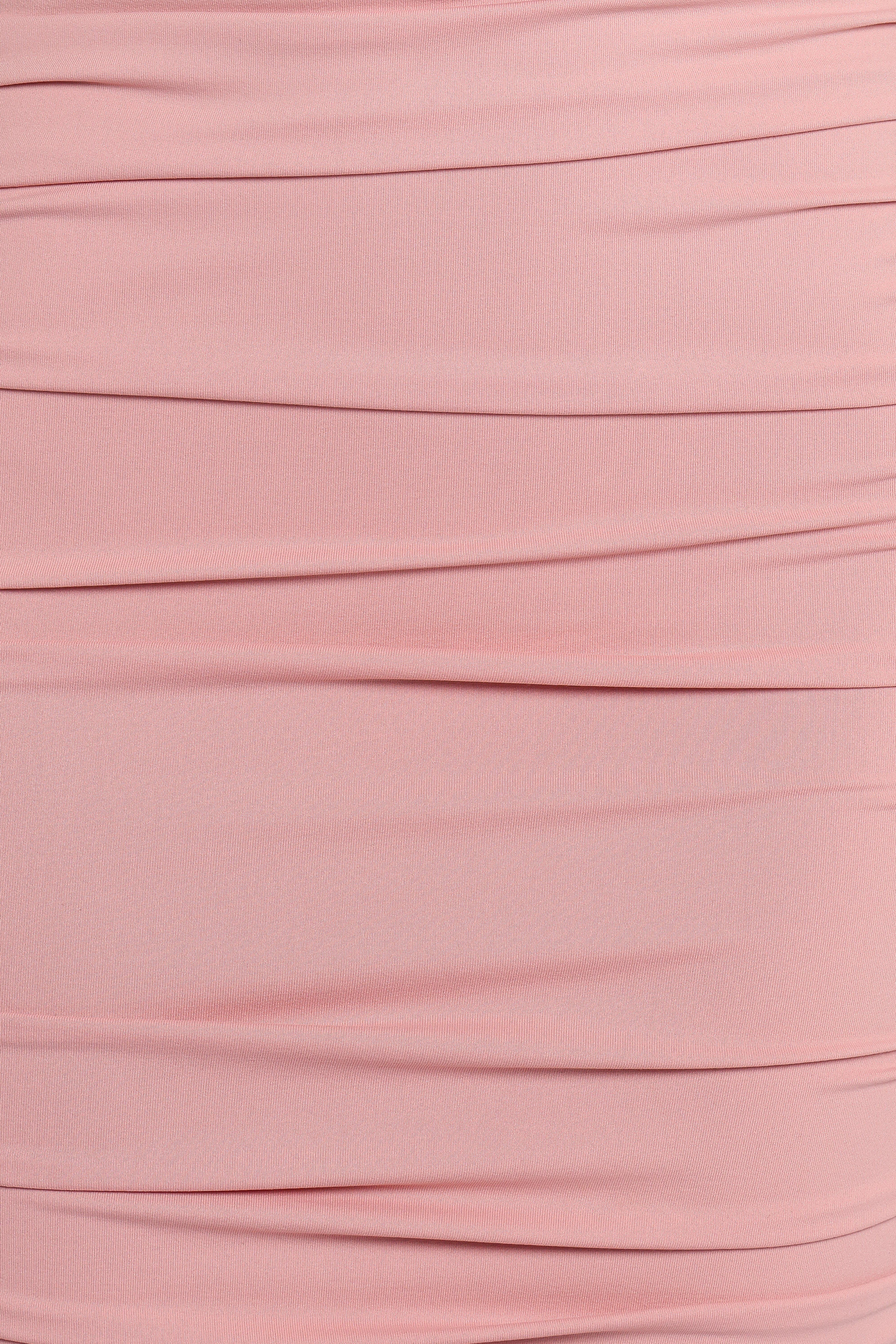 Reia One Shoulder Pink Midi Dress with Scarf Detail