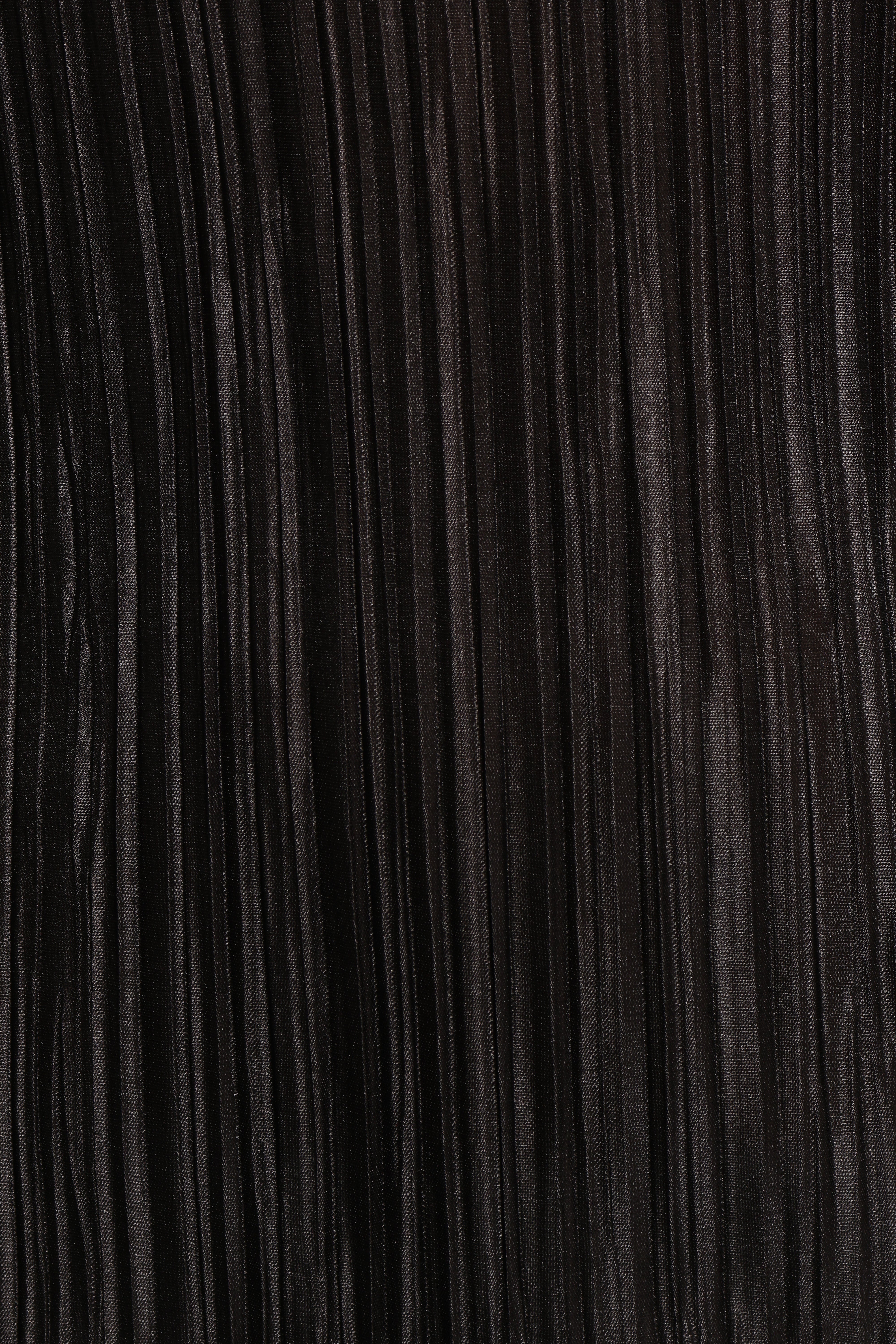 Black Mini Dress with Bell Sleeves & Lettuce Hem - Cerise Style